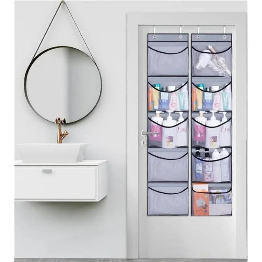 Over Door Hanging Organizer with Pockets Closet Storage Shelves 2 Pack